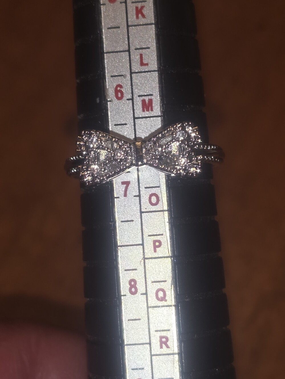 Sterling Silver 925 Bow Ring Size 7